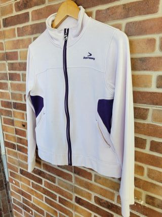 Sudadera Boomerang rosa y morada