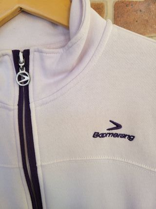 Sudadera Boomerang rosa y morada