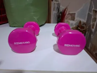 Mancuernas 1 kg color rosa