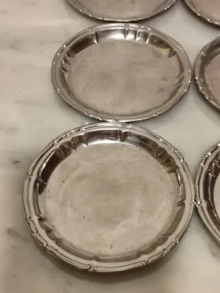 Set 9 sottobicchieri Inox vintage