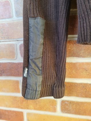 Sudadera G-Star RAW Capucha Cremallera Marrón