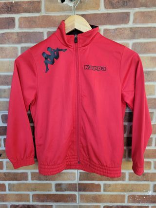 Sudadera Kappa Roja Cremallera Completa