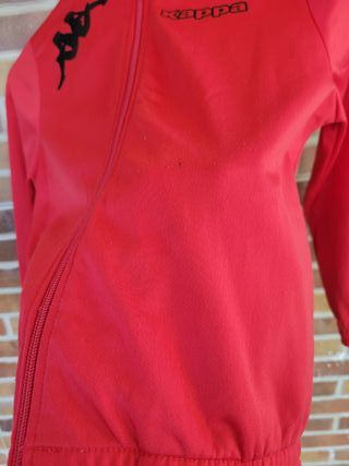 Sudadera Kappa Roja Cremallera Completa
