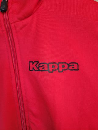 Sudadera Kappa Roja Cremallera Completa
