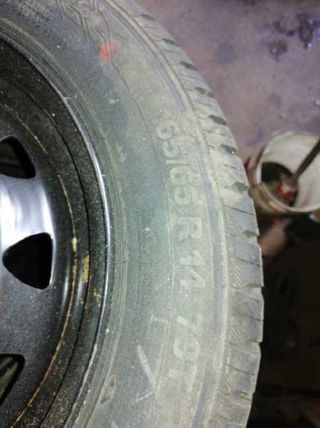 Neumático repuesto 165 65 r14 ford ka (ccu) 235207