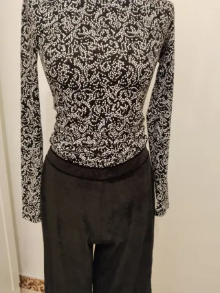 Conjunto estampado blanco y negro