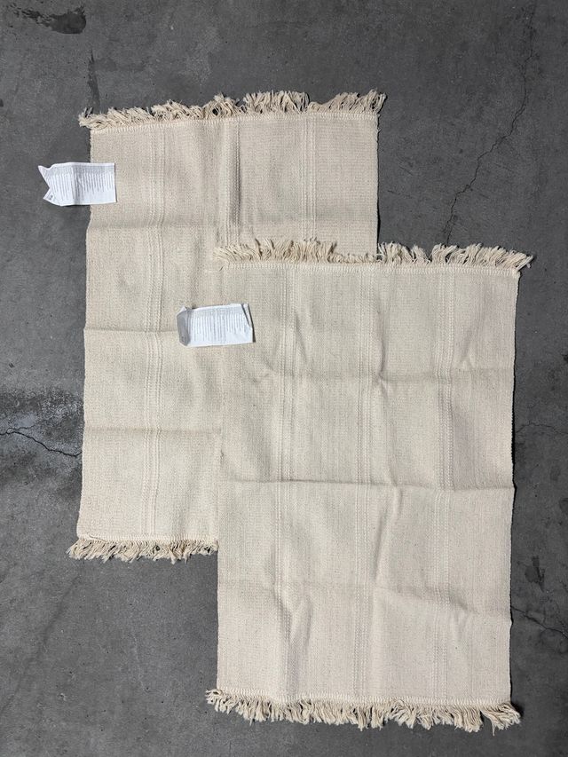 Pack 2 alfombras de tela