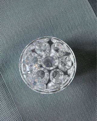 Porta fiori d'epoca in vetro