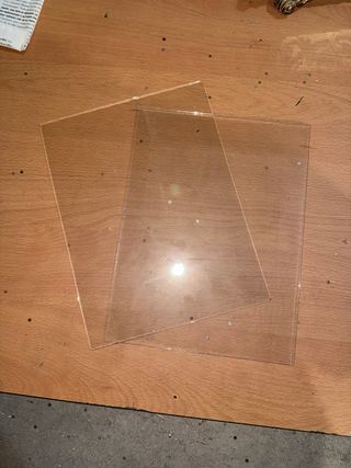 Tablas de plástico transparente