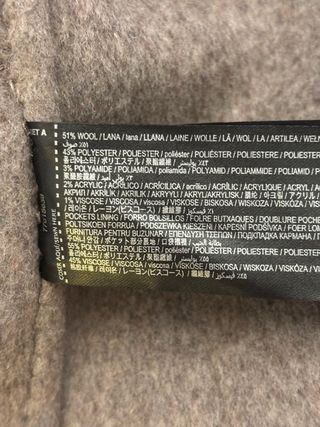 Abrigo lana MANGO oversize Talla S