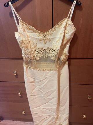 Abito vintage Gai Mattiolo oro/giallo