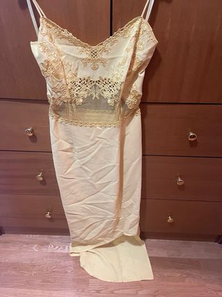 Abito vintage Gai Mattiolo oro/giallo