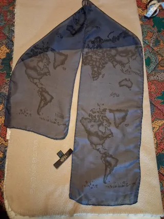 Foulard Alviero Martini stampa mappa mondo