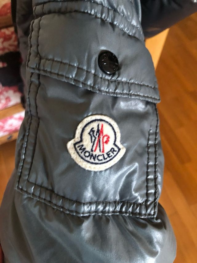 Plumífero Moncler Mujer Gris Púrpura