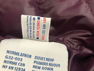 Plumífero Moncler Mujer Gris Púrpura