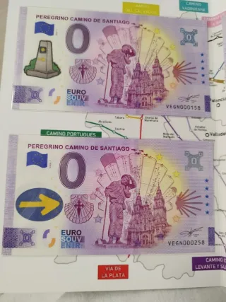 Billetes Souvenir Camino de Santiago