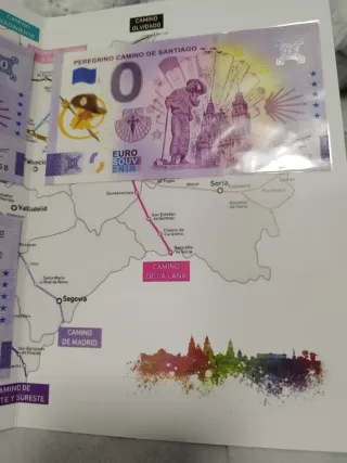 Billetes Souvenir Camino de Santiago