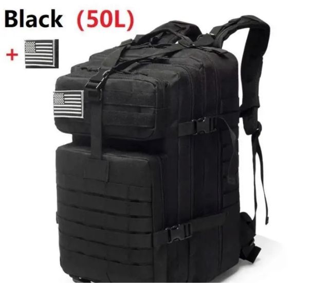 Mochila Militar Táctica 50L Negra