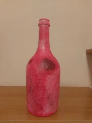 Bottiglia decorata artigianale