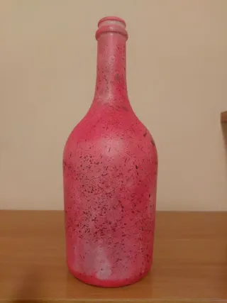 Bottiglia decorata artigianale