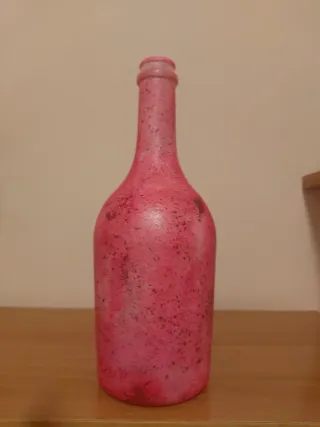 Bottiglia decorata artigianale