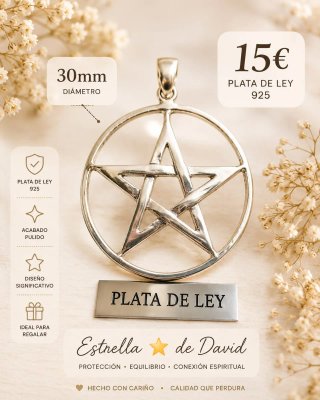 Colgante Estrella Plata 35mm