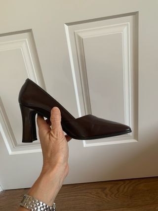 Tacones Zara Marrones Cómodos