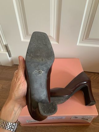 Tacones Zara Marrones Cómodos