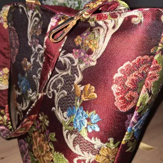 Bolso tote bag fallera, neceser, guardapelo