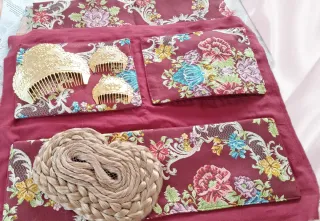 Bolso tote bag fallera, neceser, guardapelo