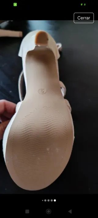 Sandalias nude de tacón