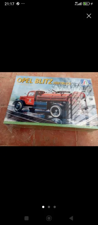 Maqueta Opel Blitz camión de bomberos