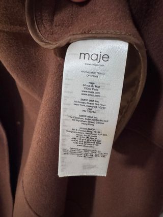 Urgente vendo Maje Abrigo lana