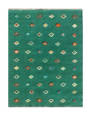 Kilim Kaudani Lana Reversibile Rilievo 152x111 CM