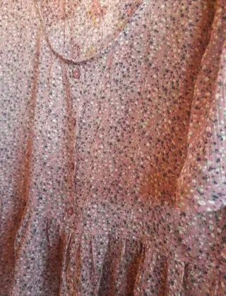 Camiseta flores S/36 transparente