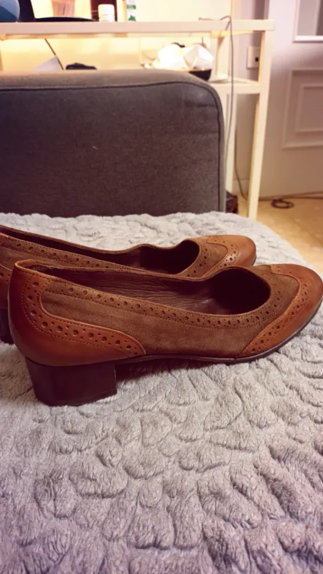 Zapatos de piel Marrones Talla 38