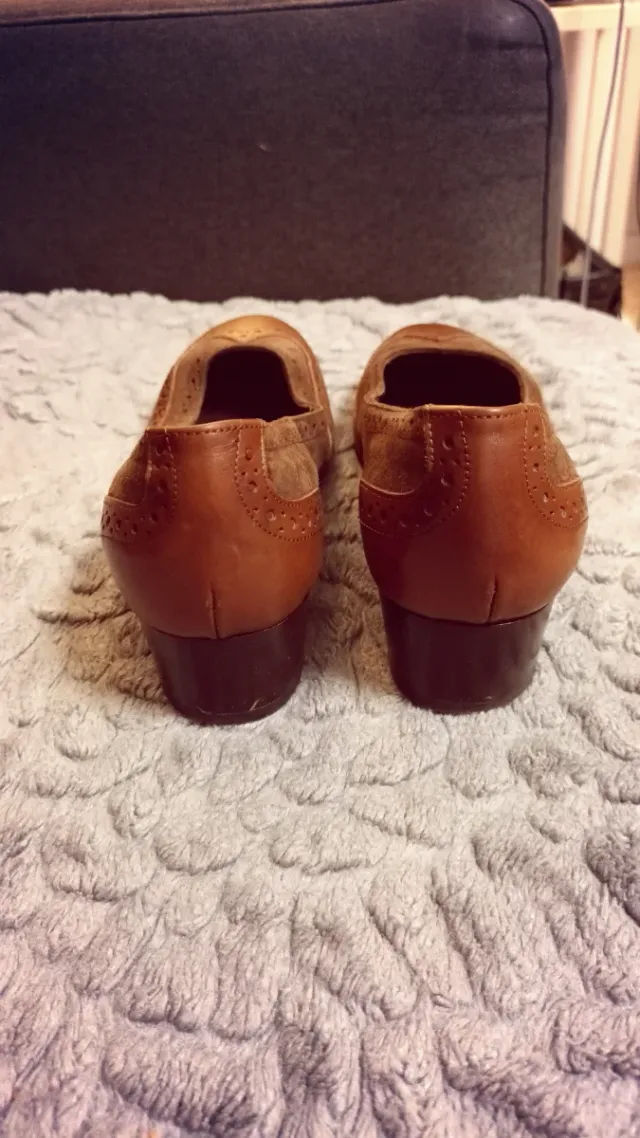 Zapatos de piel Marrones Talla 38