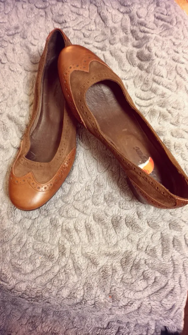 Zapatos de piel Marrones Talla 38