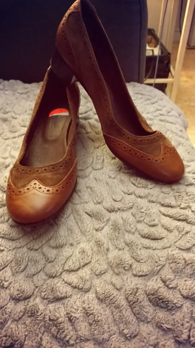 Zapatos de piel Marrones Talla 38