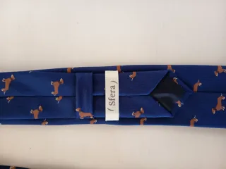 Corbatas niño Sfera azul con perros