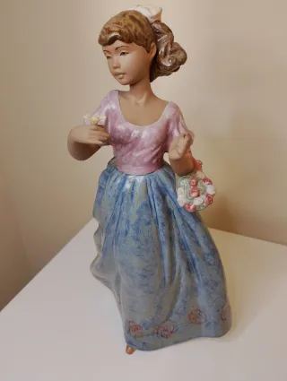 SKU 01012427 Figura Lladro Niña Vestido Azul