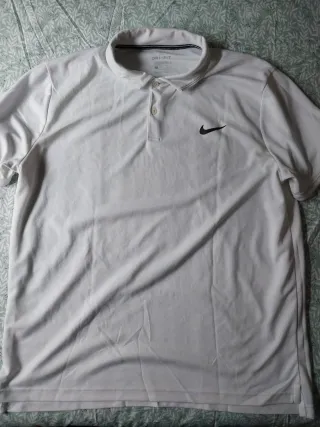 Polo Padel Nike Dri-Fit XL Blanco
