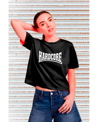 Camiseta Oversize Hardcore Mujer Talla Única