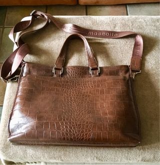 Bolso de piel marrón Mascotte