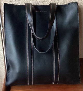 Borsa in pelle nera Brunello Cucinelli