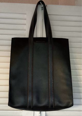 Borsa in pelle nera Brunello Cucinelli