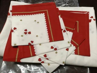 Tovaglia Natale Babbo Natale Rosso Bianco