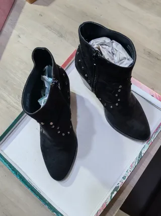 Botines tacón cuadrado 8 cm