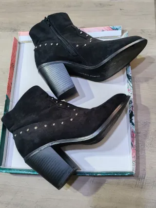 Botines tacón cuadrado 8 cm