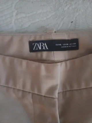 Pantalón Zara Beige Talla 44